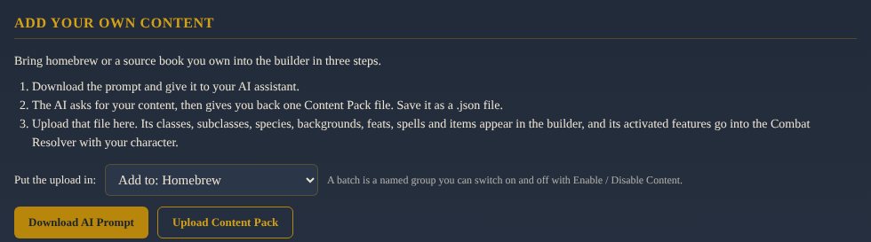 Adding a Content Pack